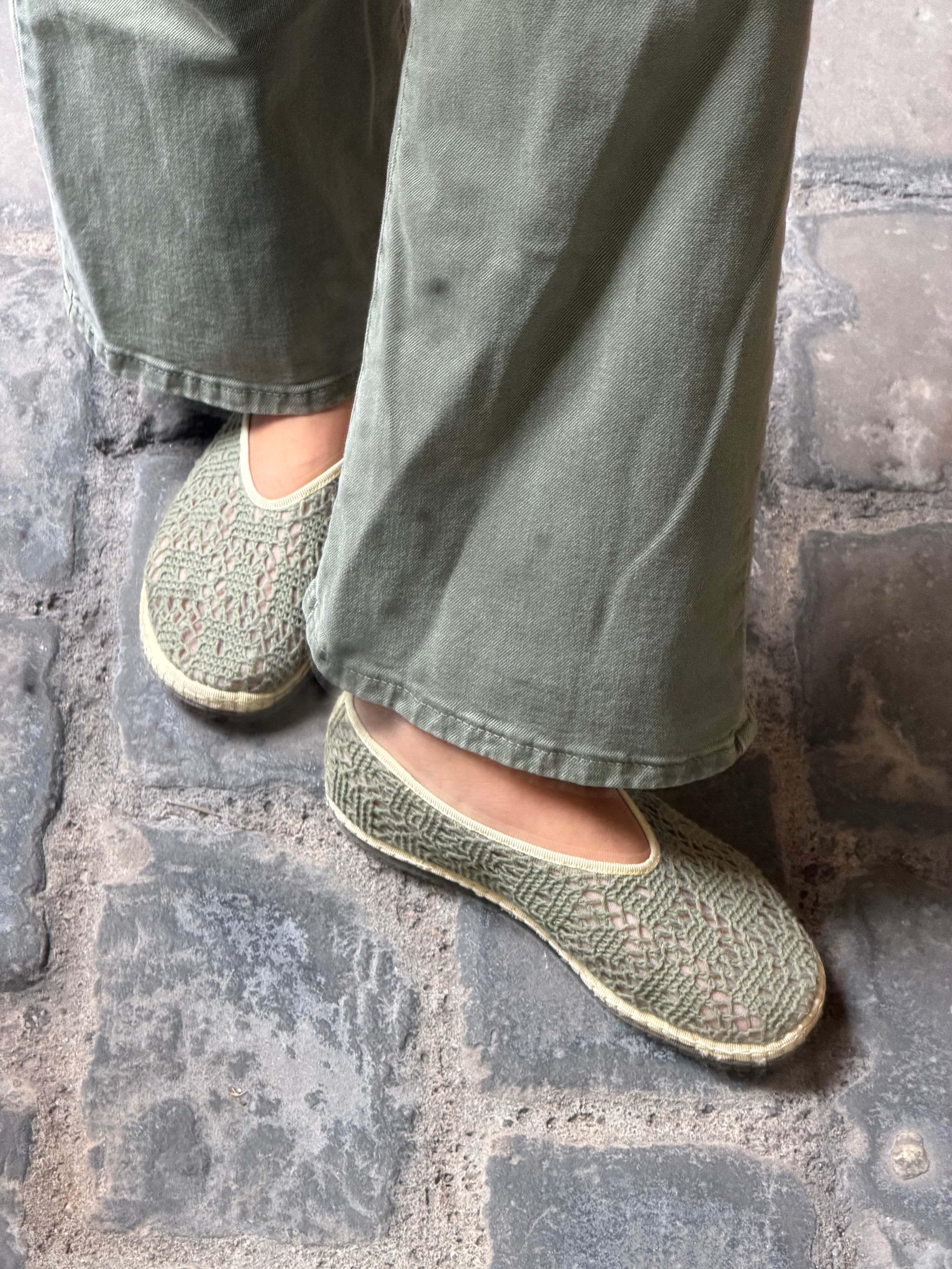 Lilly Sisto Amagansett Crochet Flat