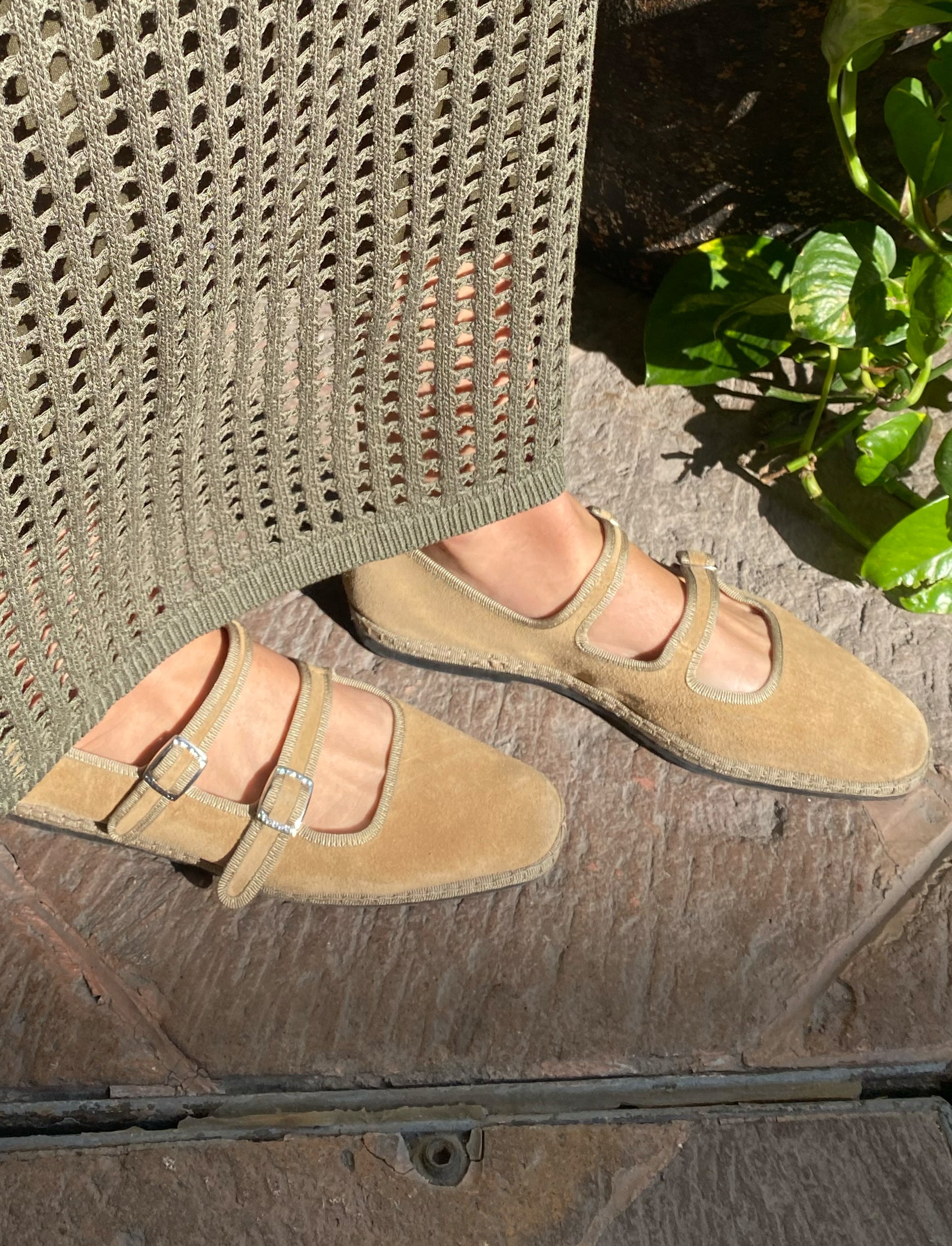 Antonia Suede Double Mary Jane