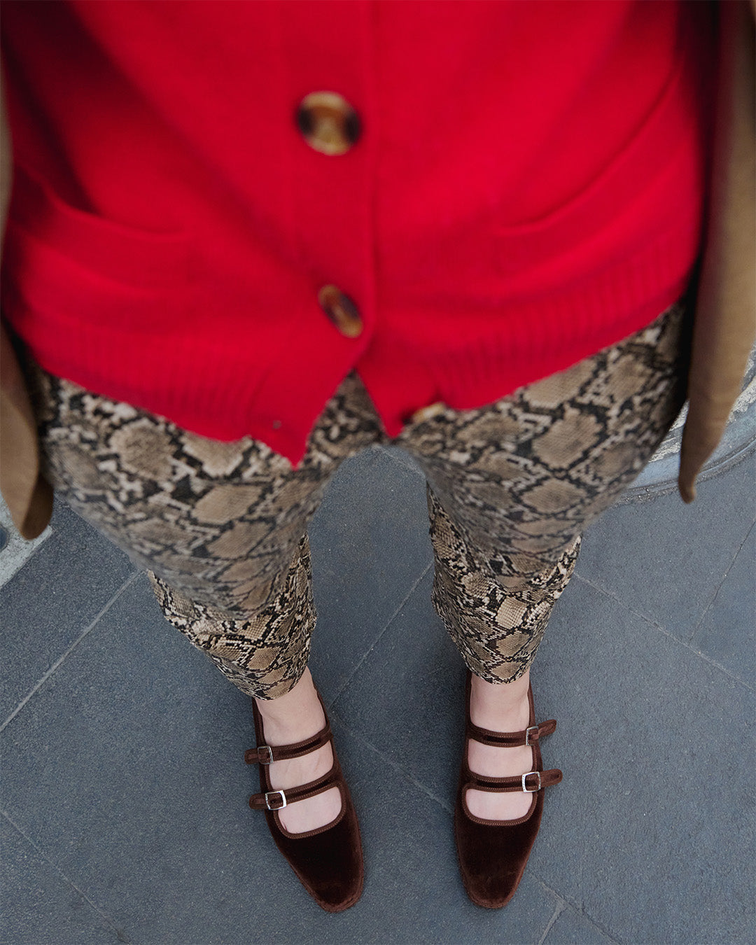 Chocolate Brown Double Mary Jane