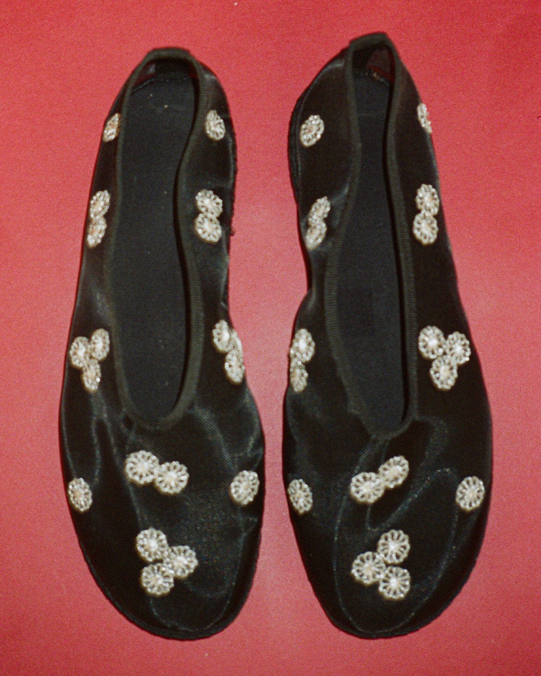 Ciao Lucia Embroidered Mesh Flat