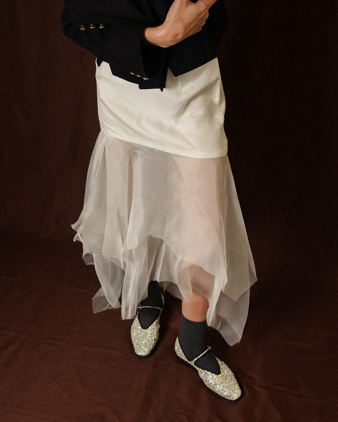 Colette Silver Black Mary Jane