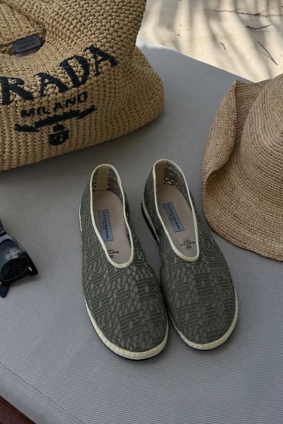 Lilly Sisto Amagansett Crochet Flat