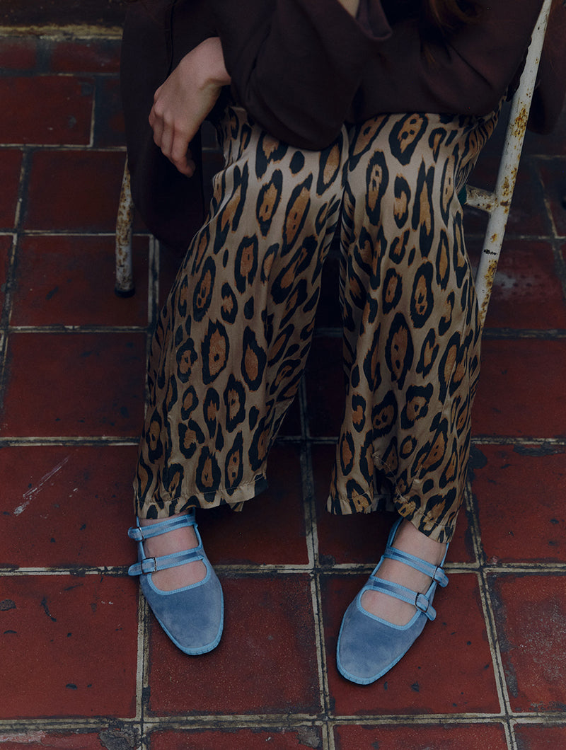 Zoe Sky Blue Double Mary Jane