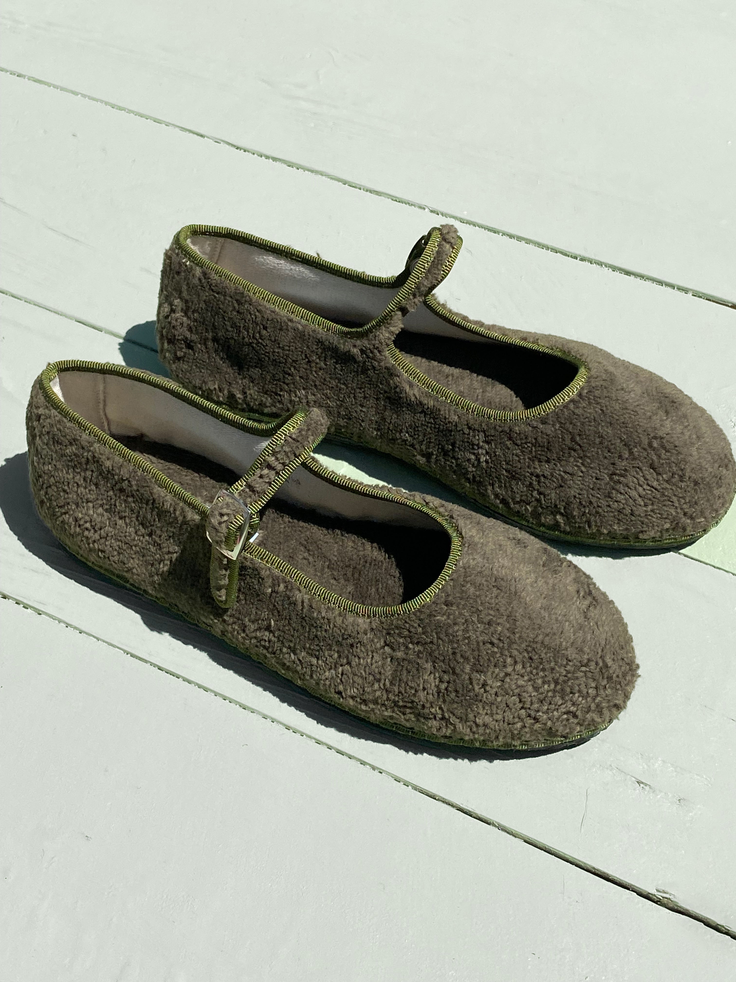 Lilly Sisto Jalapeño Shearling Mary Jane