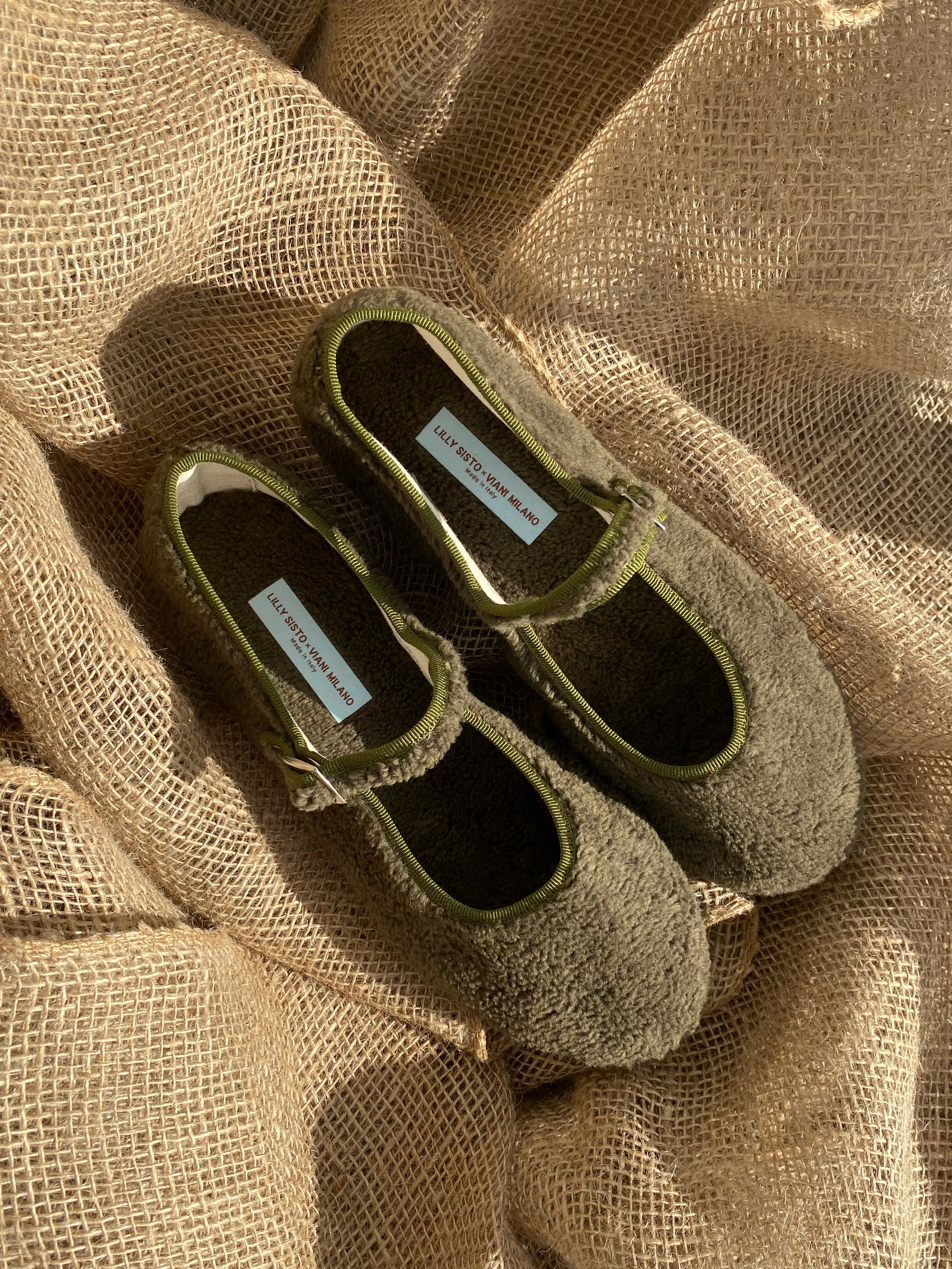 Lilly Sisto Jalapeño Shearling Mary Jane