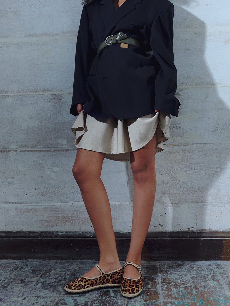 Clea Leopard Mary Jane Friulane