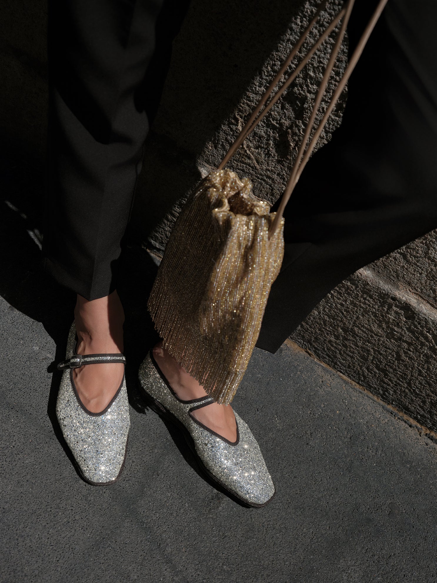 Colette Silver Black Mary Jane