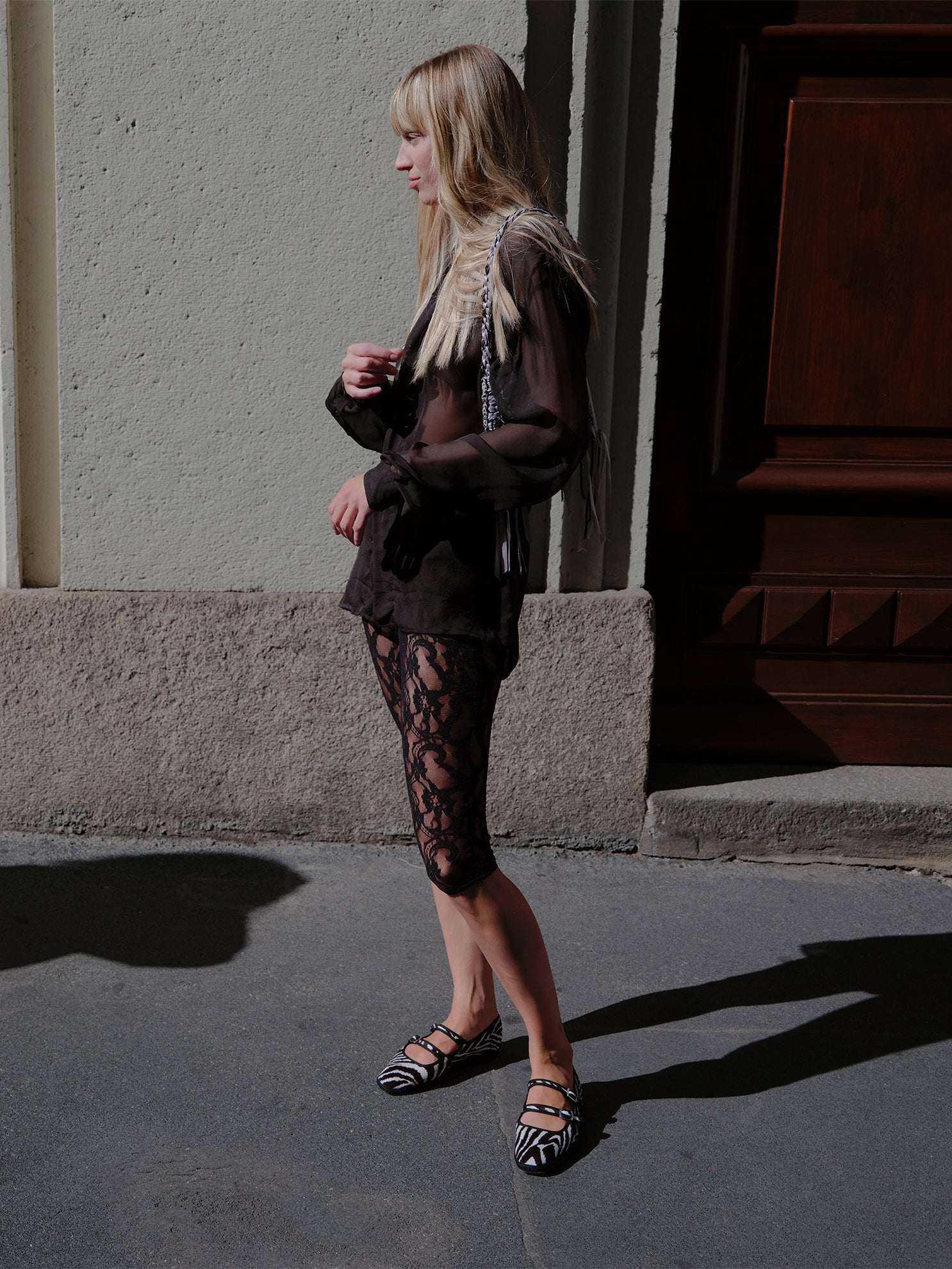 Vic Striped Double Mary Jane