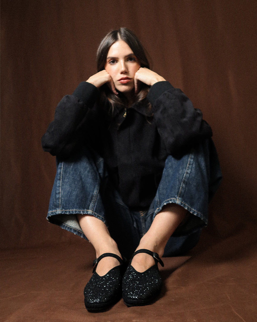 Danni Black Glitter Mary Jane