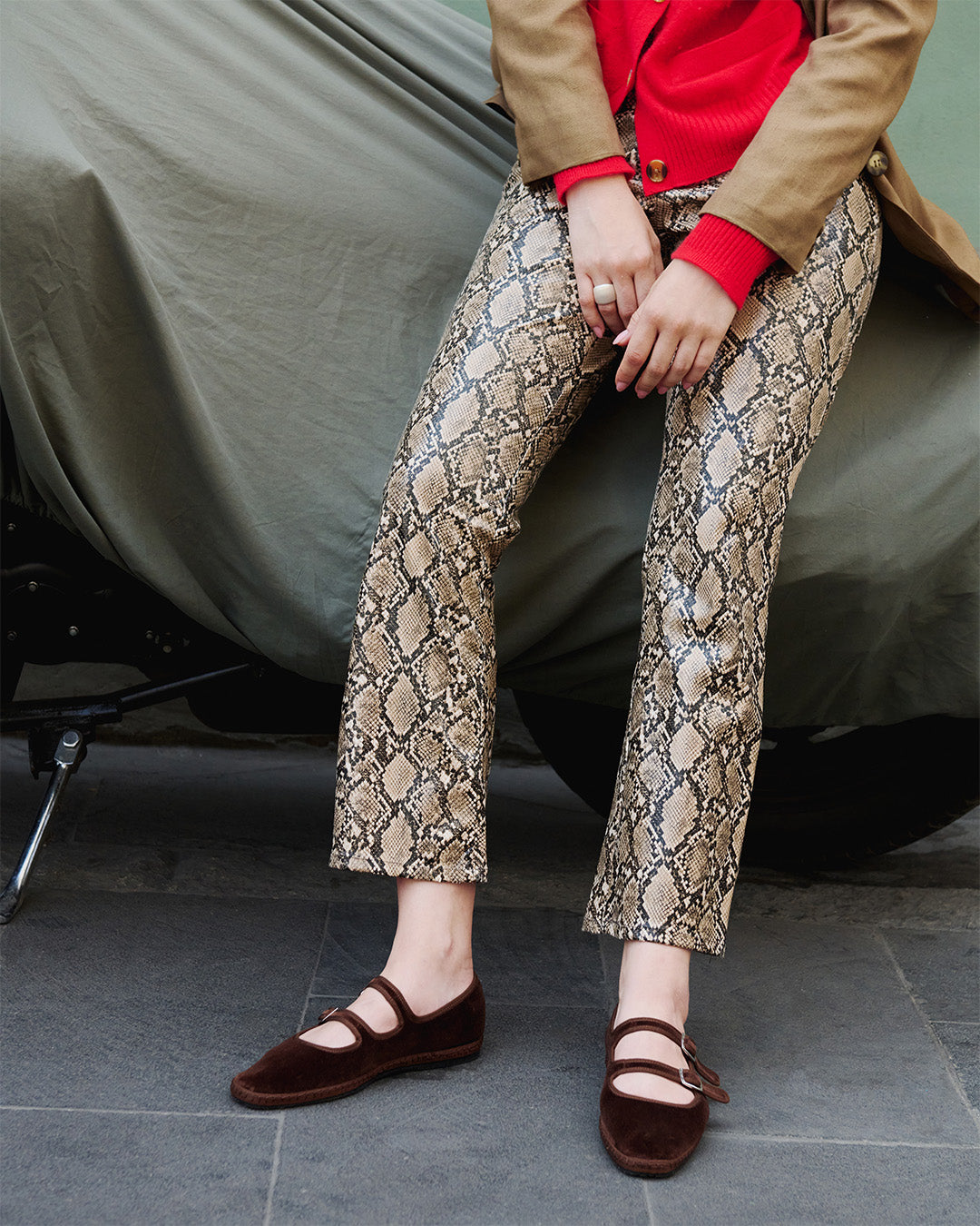 Chocolate Brown Double Mary Jane