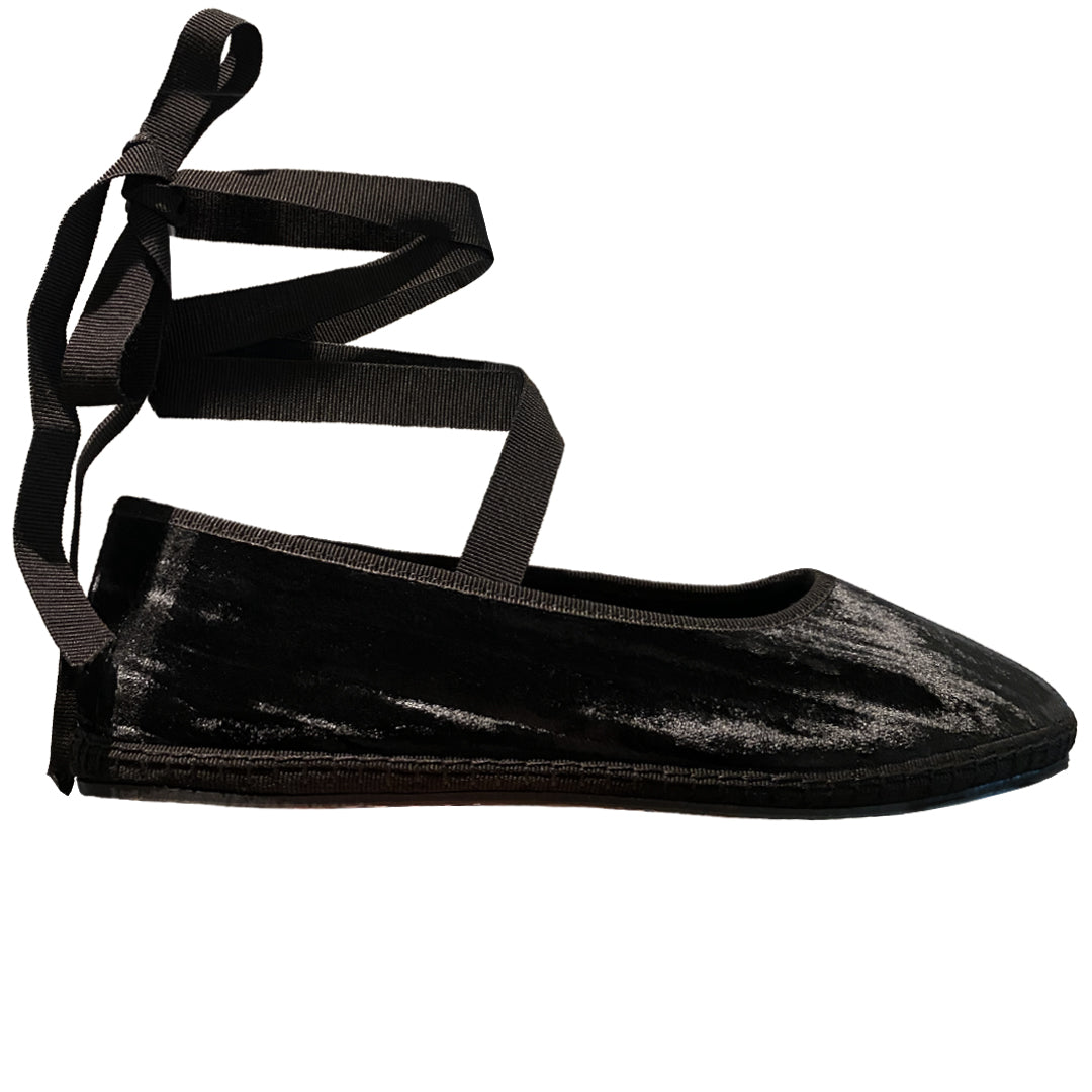 Black Ribbon Ballet Flat Friulane