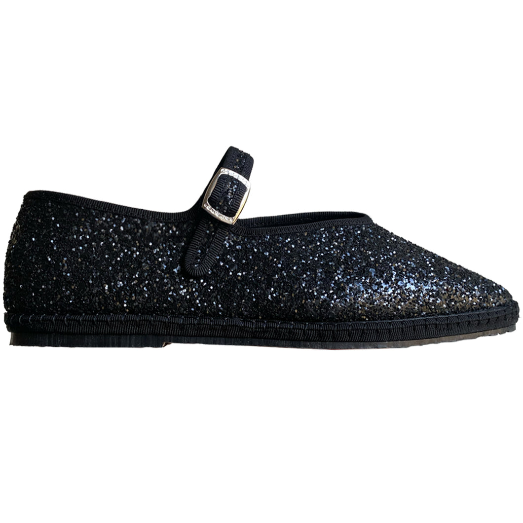 Danni Black Glitter Mary Jane | Pre Order