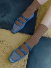 Carregar imagem no visualizador da galeria, Celeste Denim Mesh Double Mary Jane
