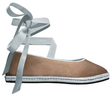 Load image into Gallery viewer, PRE ORDER Lilly Sisto Earl Grey Satin Ribbon Ballet Flat
