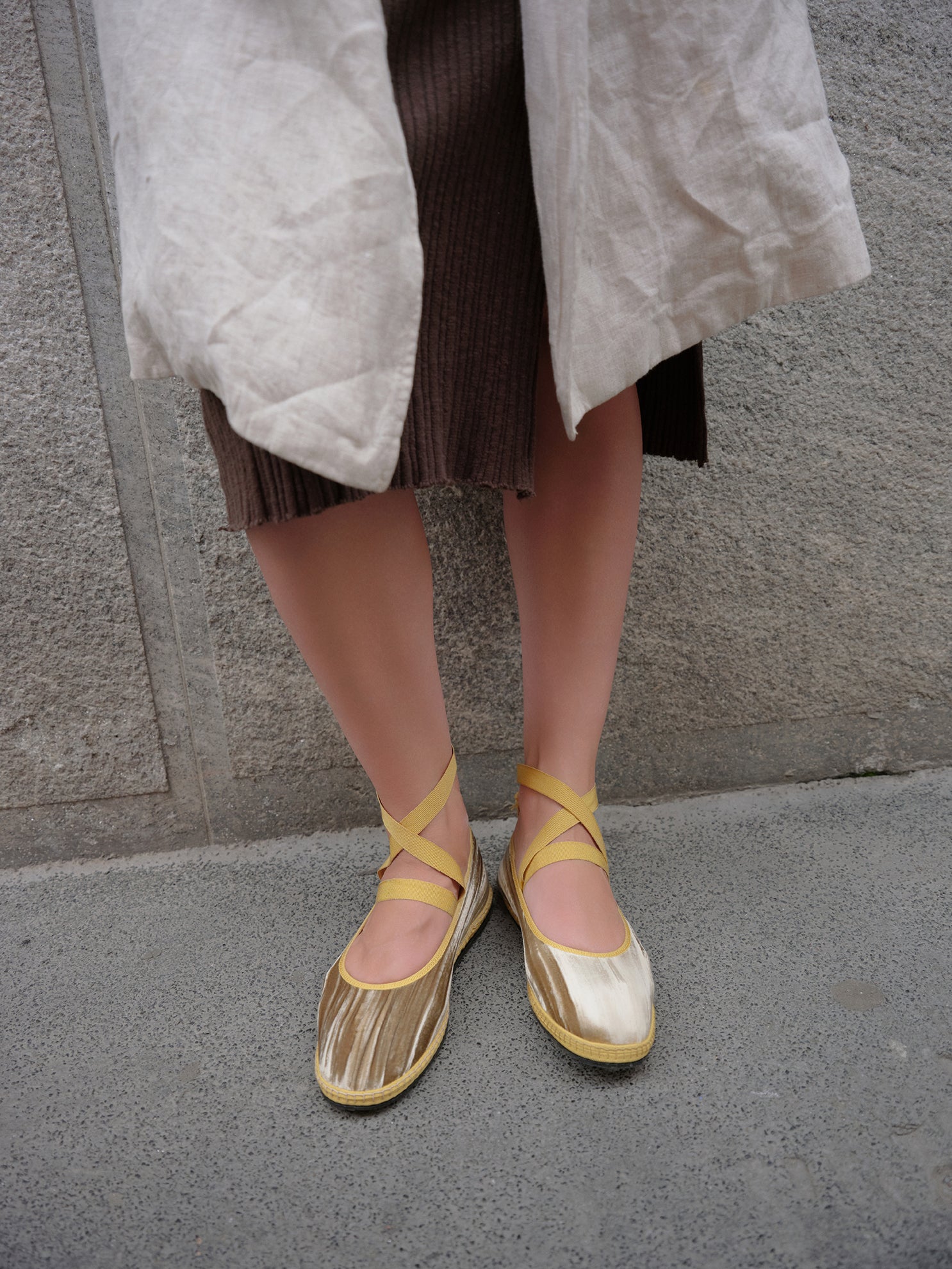 Golden Ribbon Ballet Flat Friulane