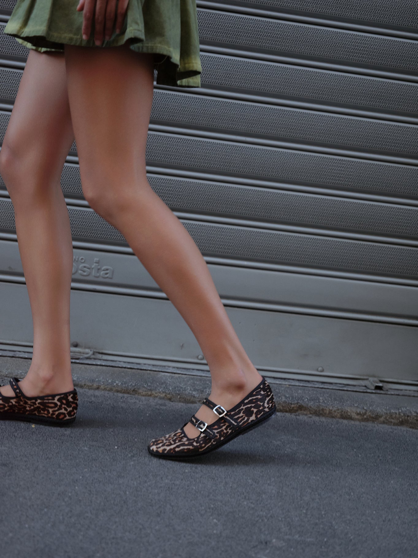 Tommi Leopard Double Mary Jane - Italian Animal Print Shoes