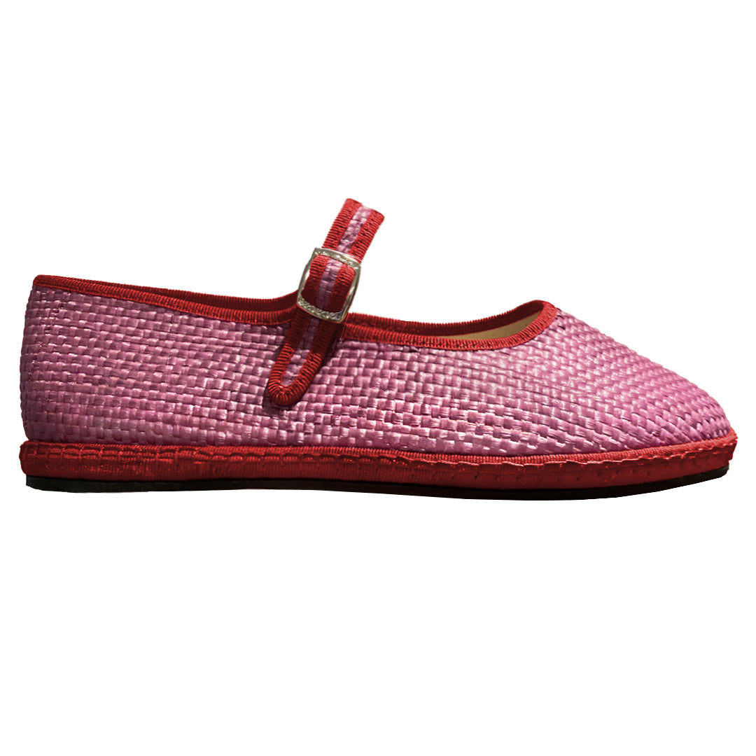 Berry Raffia Mary Jane Friulane | PRE ORDER