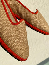 Carregar imagem no visualizador da galeria, Cala Orange Raffia Friulane Shoes (Limited Edition)
